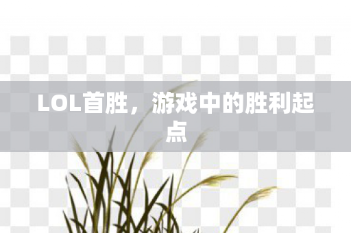 LOL首胜,游戏中的胜利起点 LOL首胜,游戏中的胜利起点