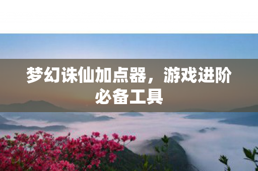 梦幻诛仙加点器，游戏进阶必备工具
