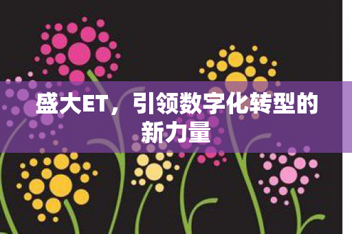 盛大ET,引领数字化转型的新力量 盛大ET,引领数字化转型的新力量