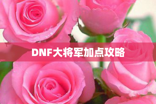 DNF大将军加点攻略 DNF大将军加点攻略