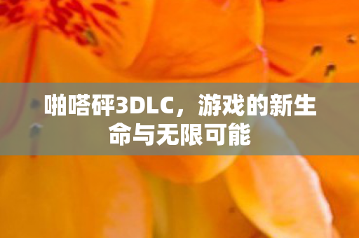 啪嗒砰3DLC,游戏的新生命与无限可能 啪嗒砰3DLC,游戏的新生命与无限可能