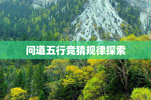 问道五行竞猜规律探索