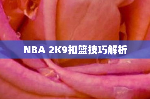 NBA 2K9扣篮技巧解析 NBA 2K9扣篮技巧解析