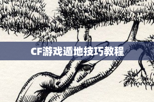 CF游戏遁地技巧教程 CF游戏遁地技巧教程