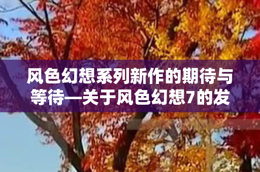 风色幻想系列新作的期待与等待—关于风色幻想7的发布时间