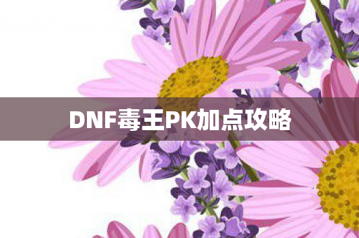 DNF毒王PK加点攻略 DNF毒王PK加点攻略