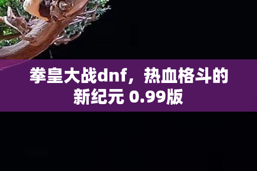 拳皇大战dnf,热血格斗的新纪元 0.99版 拳皇大战dnf,热血格斗的新纪元 0.99版