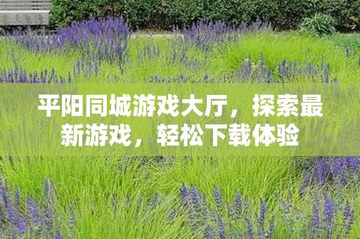 平阳同城游戏大厅,探索最新游戏,轻松下载体验 平阳同城游戏大厅,探索最新游戏,轻松下载体验