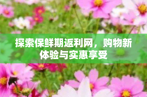 探索保鲜期返利网,购物新体验与实惠享受 探索保鲜期返利网,购物新体验与实惠享受