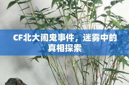 CF北大闹鬼事件,迷雾中的真相探索 CF北大闹鬼事件,迷雾中的真相探索