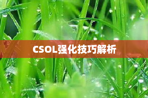 CSOL强化技巧解析