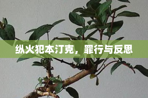 纵火犯本汀克,罪行与反思 纵火犯本汀克,罪行与反思