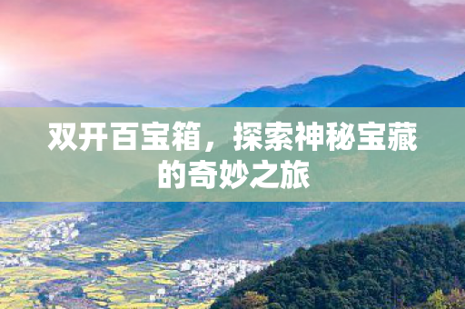 双开百宝箱,探索神秘宝藏的奇妙之旅 双开百宝箱,探索神秘宝藏的奇妙之旅