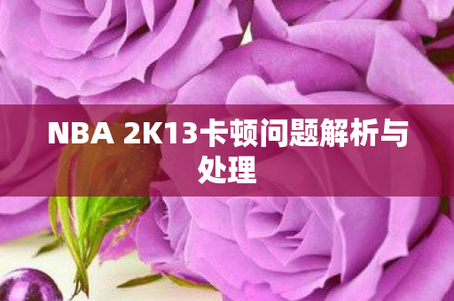 NBA 2K13卡顿问题解析与处理 NBA 2K13卡顿问题解析与处理