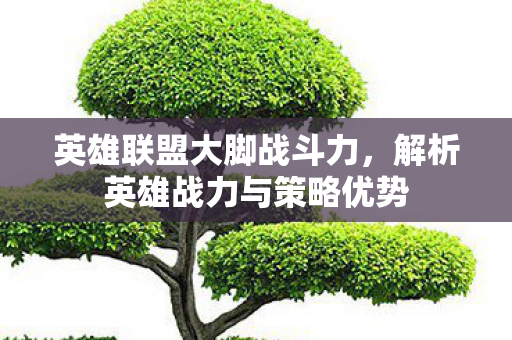 英雄联盟大脚战斗力,解析英雄战力与策略优势 英雄联盟大脚战斗力,解析英雄战力与策略优势