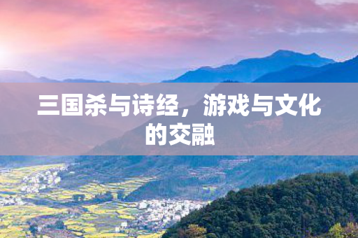 三国杀与诗经，游戏与文化的交融