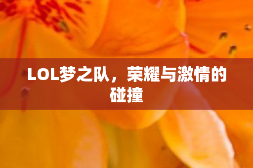 LOL梦之队,荣耀与激情的碰撞 LOL梦之队,荣耀与激情的碰撞