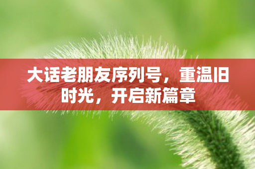大话老朋友序列号，重温旧时光，开启新篇章