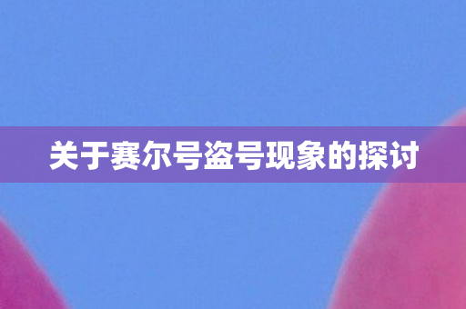 关于赛尔号盗号现象的探讨 关于赛尔号盗号现象的探讨