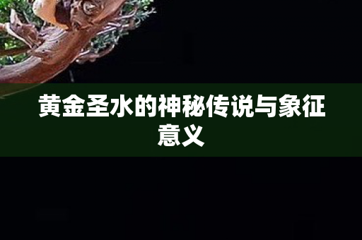 黄金圣水的神秘传说与象征意义 黄金圣水的神秘传说与象征意义
