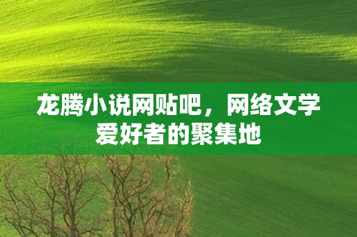龙腾小说网贴吧,网络文学爱好者的聚集地 龙腾小说网贴吧,网络文学爱好者的聚集地