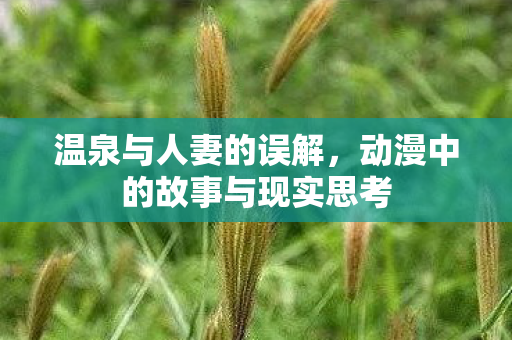 温泉与人妻的误解,动漫中的故事与现实思考 温泉与人妻的误解,动漫中的故事与现实思考