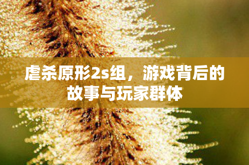虐杀原形2s组，游戏背后的故事与玩家群体