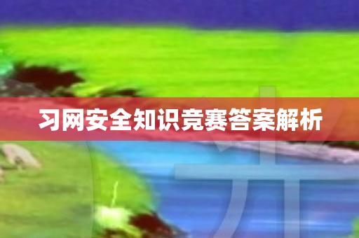 习网安全知识竞赛答案解析 习网安全知识竞赛答案解析