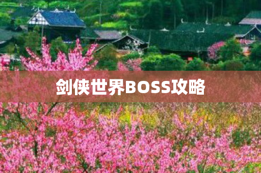 剑侠世界BOSS攻略 剑侠世界BOSS攻略