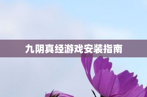 九阴真经游戏安装指南 九阴真经游戏安装指南