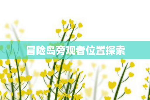 冒险岛旁观者位置探索 冒险岛旁观者位置探索