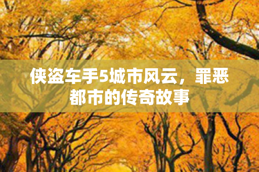 侠盗车手5城市风云，罪恶都市的传奇故事
