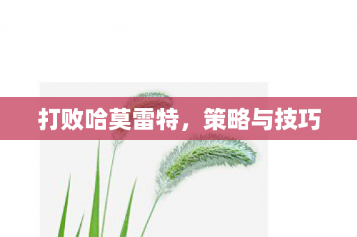 打败哈莫雷特,策略与技巧 打败哈莫雷特,策略与技巧