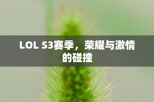 LOL S3赛季,荣耀与激情的碰撞 LOL S3赛季,荣耀与激情的碰撞