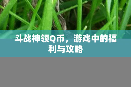 斗战神领Q币,游戏中的福利与攻略 斗战神领Q币,游戏中的福利与攻略