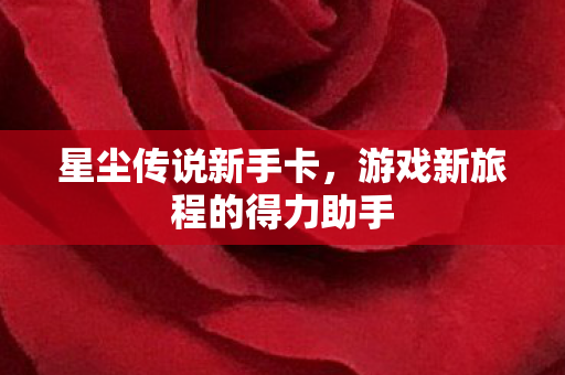 星尘传说新手卡,游戏新旅程的得力助手 星尘传说新手卡,游戏新旅程的得力助手