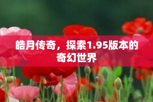 皓月传奇,探索1.95版本的奇幻世界 皓月传奇,探索1.95版本的奇幻世界
