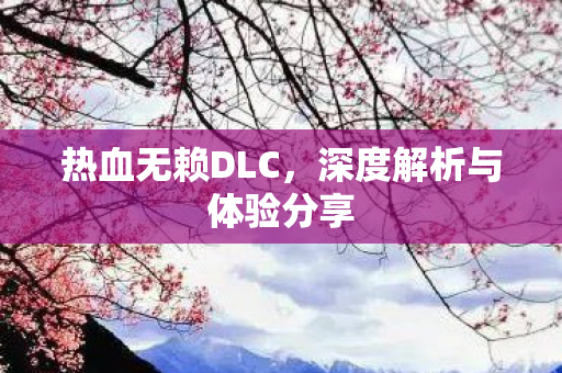 热血无赖DLC,深度解析与体验分享 热血无赖DLC,深度解析与体验分享
