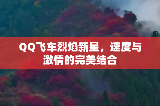 QQ飞车烈焰新星,速度与激情的完美结合 QQ飞车烈焰新星,速度与激情的完美结合