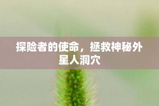 探险者的使命,拯救神秘外星人洞穴 探险者的使命,拯救神秘外星人洞穴