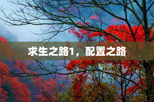 求生之路1,配置之路 求生之路1,配置之路
