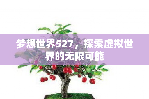 梦想世界527,探索虚拟世界的无限可能 梦想世界527,探索虚拟世界的无限可能