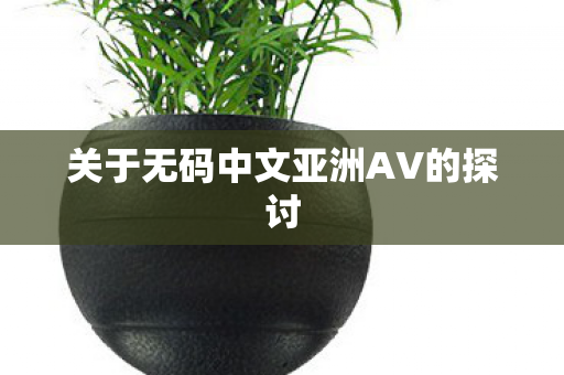 关于无码中文亚洲AV的探讨