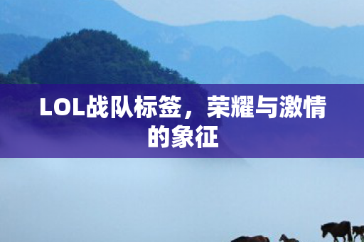 LOL战队标签，荣耀与激情的象征