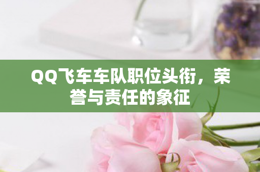 QQ飞车车队职位头衔,荣誉与责任的象征 QQ飞车车队职位头衔,荣誉与责任的象征