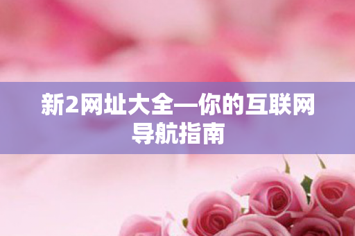 新2网址大全—你的互联网导航指南 新2网址大全—你的互联网导航指南