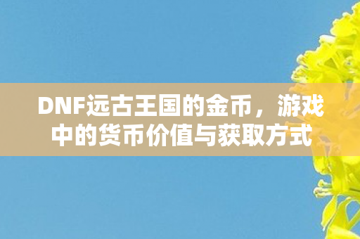DNF远古王国的金币,游戏中的货币价值与获取方式 DNF远古王国的金币,游戏中的货币价值与获取方式