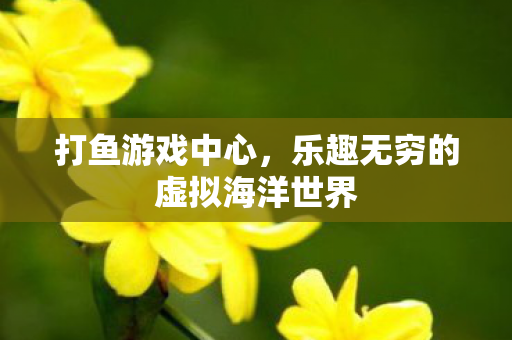 打鱼游戏中心,乐趣无穷的虚拟海洋世界 打鱼游戏中心,乐趣无穷的虚拟海洋世界