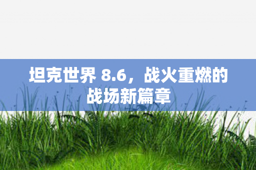 坦克世界 8.6,战火重燃的战场新篇章 坦克世界 8.6,战火重燃的战场新篇章