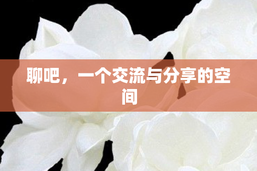 聊吧,一个交流与分享的空间 聊吧,一个交流与分享的空间